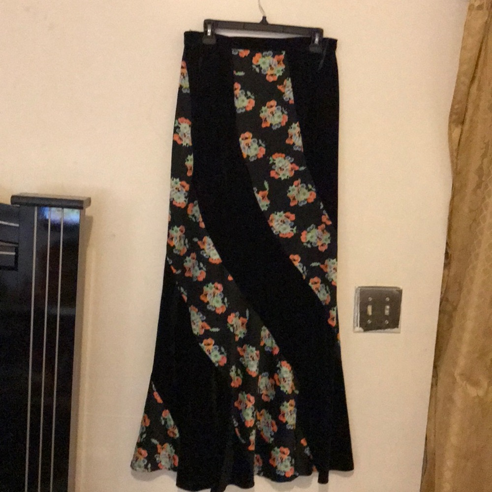 Long floral skirt